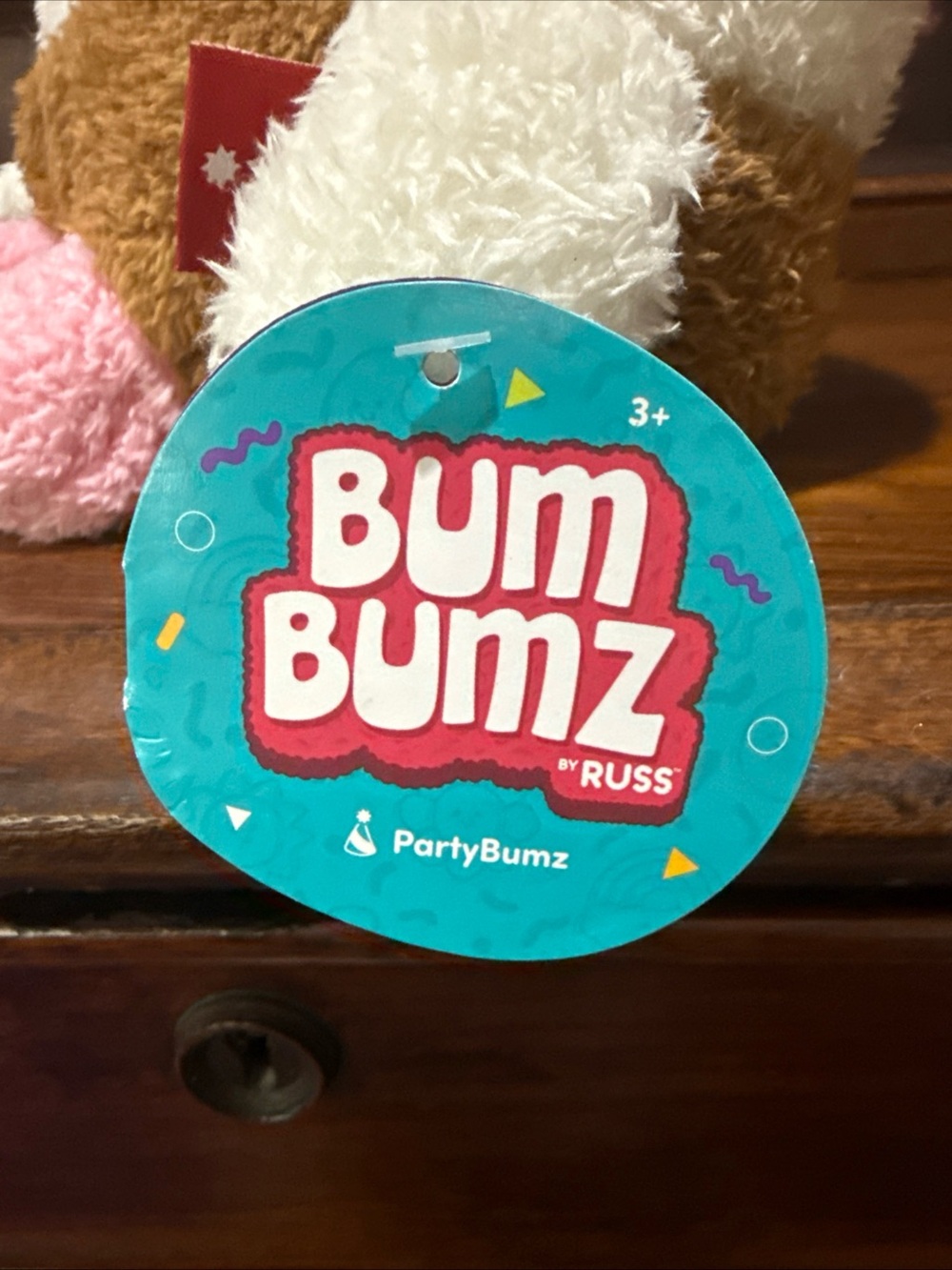 Bum Bumz “Clint” Birthday Cake 7.5” Plush Partybumz NWT - Picture 6 of 14